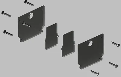 Заглушка для шинопровода Denkirs Smart One TR2025-BK