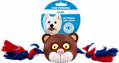 Игрушка для собак For Friends Медведь на канате / DH031
