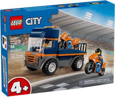 Конструктор Lego City Транспортер для мотоциклов 60491