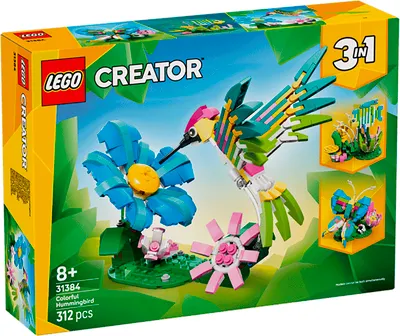 Конструктор Lego Creator Дикие животные: разноцветная колибри 31384