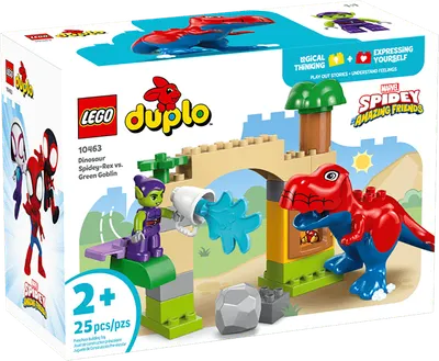 Конструктор Lego Duplo Динозавр Спайди-рекс против Зеленого Гоблина 10463