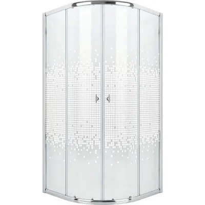 Душевой уголок Niagara Eco NG-1001-14 90x90x190 (хром/стекло мозаика)