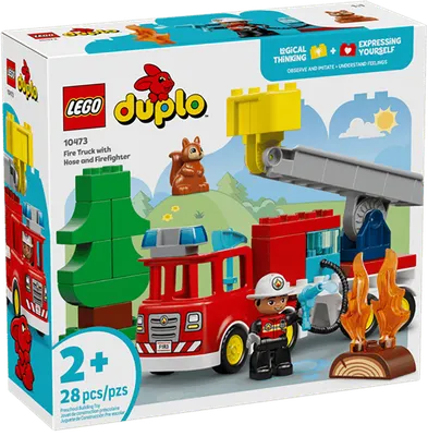 Конструктор Lego Duplo Пожарная машина со шлангом и пожарным 10473