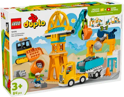 Конструктор Lego Duplo Стройплощадка и техника 3-в-1 10476