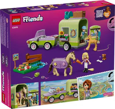 Конструктор Lego Friends Прицеп для лошади и жеребенка 42695