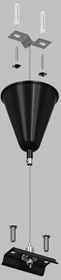 Крепление для трековой системы Denkirs DK Track Black TR1105-BK