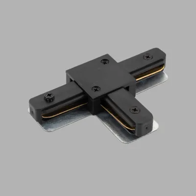 Соединитель для трековой системы Denkirs DK Track Black TR1103-BK
