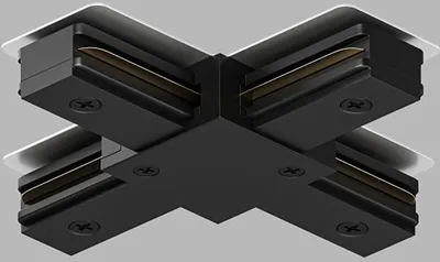 Соединитель для трековой системы Denkirs DK Track Black TR1104-BK