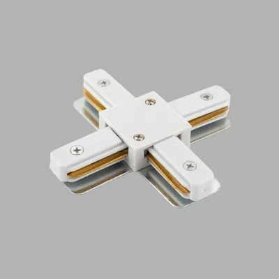 Соединитель для трековой системы Denkirs DK Track White TR1104-WH
