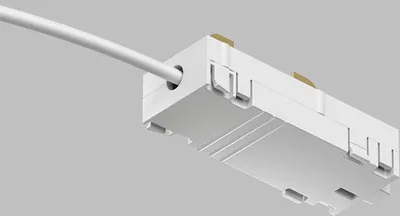 Ввод питания для шинопровода Denkirs Smart Base TR2100-WH