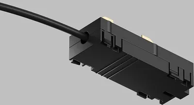 Ввод питания для шинопровода Denkirs Smart Base TR2100-BK