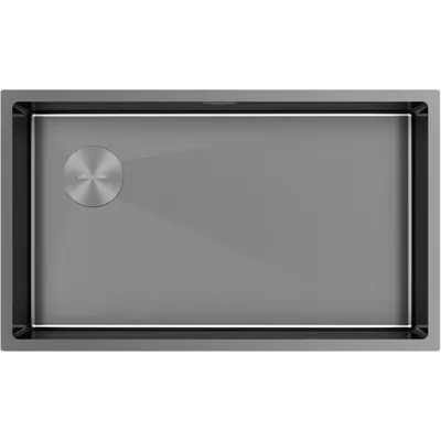 Мойка кухонная Paulmark PM887444-L-GM
