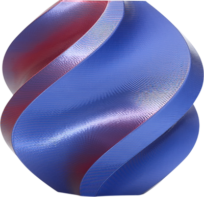 Пластик для 3D-печати Bambu Lab Pla Silk A05-T2-1.75-1000-SPL (1кг, синий-красный)