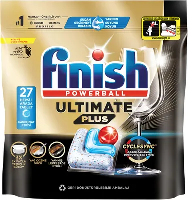 Капсулы для посудомоечных машин Finish Powerball Ultimate Plus (27шт)