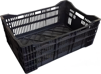 Ящик для хранения Живой мир для овощей 600x400x230 (черный)