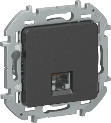 Розетка IEK Iekinspiria 6738281 (антрацит)