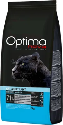 Сухой корм для кошек Optimanova Adult Light Chicken&Rice (6кг)