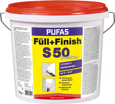 Шпатлевка готовая Pufas Pufamur Fill-Finish S50 (20кг)