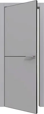 Дверь межкомнатная Юни Prime Line 3 ПЭТ G ABS 40х200  (Grey Silk)