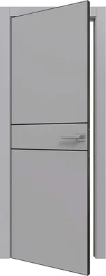 Дверь межкомнатная Юни Prime Line 2 ПЭТ G ABS 60х200  (Grey Silk)