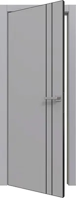 Дверь межкомнатная Юни Prime Line 4 ПЭТ G ABS 80х200  (Grey Silk)