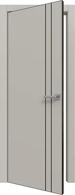 Дверь межкомнатная Юни Prime Line 4 ПЭТ G ABS 80х200  (Cream Silk)