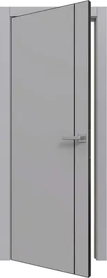 Дверь межкомнатная Юни Prime Line 1 ПЭТ G ABS 90х200  (Grey Silk)