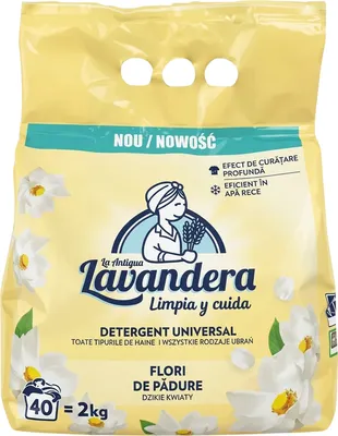 Стиральный порошок La Antigue Lavandera Flores Silvestres Универсальный Полевые цветы (2кг)