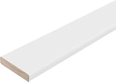 Притворная планка Юни ПЭТ G 8x34x2440 (White Silk)