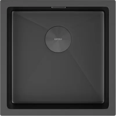 Мойка кухонная Arfeka ECO AR 45x45 Pop-Up Black PVD Nano