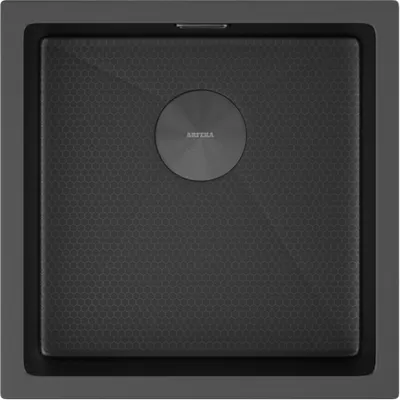 Мойка кухонная Arfeka ECO AR 45x45 Pop-Up Black PVD Nano Decor