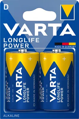 Батарейка Varta Longlife Power 2 D/LR20 BL2 2/12/60 / 4920121422