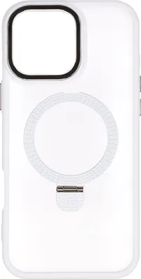 Чехол-накладка Zibelino Ring Stand Matte для Apple IPhone 16 / ZRS-APL-16-PRO-MAX-MT-WHT (белый)