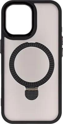 Чехол-накладка Zibelino Ring Stand Matte для Apple IPhone 17 / ZRS-APL-17-MT-BLK (черный)