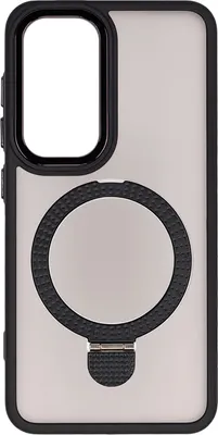 Чехол-накладка Zibelino Ring Stand Matte для Samsung S25 / ZRS-SAM-S25-MT-BLK (черный)