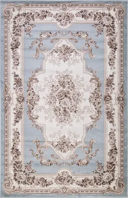 Ковер Merinos Valencia Deluxe 4015-STAN-L.BLUE-BROWN (2.5x5)