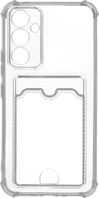 Чехол-накладка Zibelino Silicone Card Holder для Samsung A54 5G / ZSCH-SAM-A54-CAM-TRN (прозрачный)