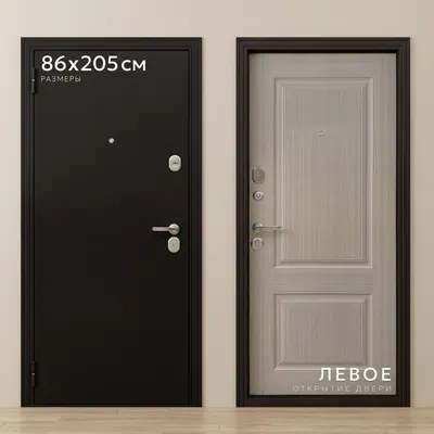 Входная дверь Guard 6 205x86 (левая, бежевый клен)
