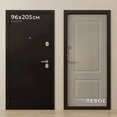 Входная дверь Guard 6 205x96 (левая, бежевый клен)