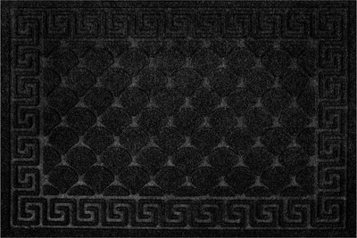 Коврик грязезащитный Любаша Чешуйки 40x60см / 701057 (черный)