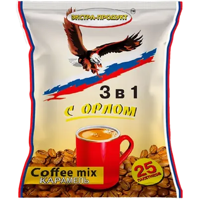 Кофейный напиток Экстра-продукт С орлом Карамель 3 в 1 (25x18г)
