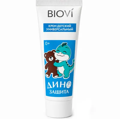 Крем детский Biovi Дино Защита универсальный 0+ (75мл)