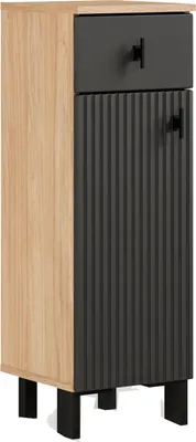 Тумба для ванной СпадарДрэва San Gimignano KOM1D1S/L (дуб урбан янтарный/антрацитовый)