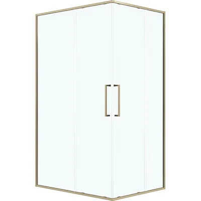 Душевой уголок Niagara Nova NG-6436-1280SG 120x80x195 (золото сатин/прозрачное стекло)