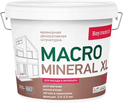 Штукатурка готовая декоративная Bayramix Macromineral XL 1044 (15кг)