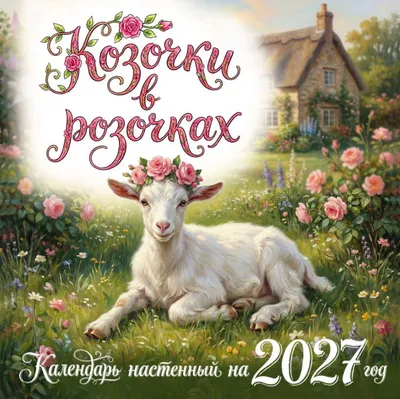 Календарь настенный Эксмо Козочки в розочках. 2027 год (9785042395505)