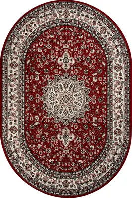 Ковер Merinos Gavana d411-OVAL-RED (3х4)