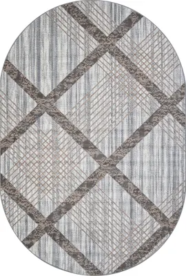 Ковер Merinos Sierra F351-OVAL-CREAM-BLUE (2х5)