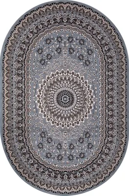 Ковер Merinos Sierra D504-OVAL-BLUE-BROWN 2 (3х4)