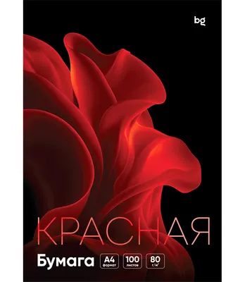 Бумага BG А4 80г/м2 / BFcA4-100_92990 (100л, красный)